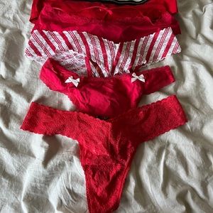 5 nwt panties. 1 pink Victoria’s Secret 4 Victoria secret. Size small- medium